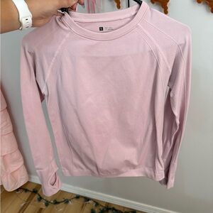 Light Pink Long Sleeve Athletic Top
